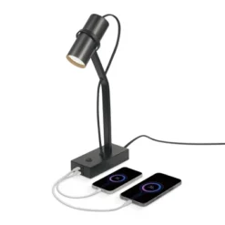 16" MRDK By Globe Series.01 Desk Lamp With Combined USB Port And USB-C Port Matte Black Shade (Includes LED Light Bulb) - Globe Electric -Adesso Sales Store GUEST 000354d1 a18e 434a b1f8 40f3c7c08121