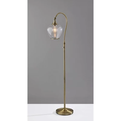 Bradford Floor Lamp (Includes Light Bulb) Antique Brass - Adesso 6 Bradford Floor Lamp (Includes Light Bulb) Antique Brass - Adesso - Image 6