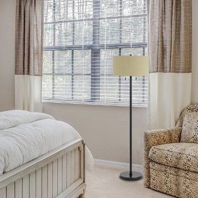 59" Calais Metal Floor Lamp Dark Bronze - Cal Lighting 2 59" Calais Metal Floor Lamp Dark Bronze - Cal Lighting - Image 2