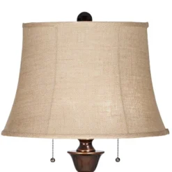 Regency Hill Brooke Rustic Vintage Retro Floor Lamp Standing 60" Tall Rich Bronze Copper Burlap Bell Shade For Living Room Bedroom Office House Home -Adesso Sales Store GUEST 01f8b341 fdd8 49e2 9808 5c0669b5ccb1