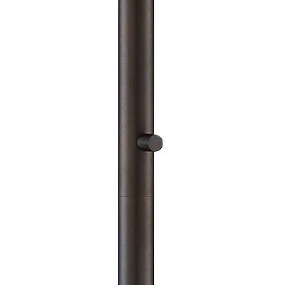 360 Lighting Modern Floor Lamp 56" Tall Dark Bronze Twin Arm Adjustable Gooseneck Neutral Cotton Drum Shade For Living Room Reading Bedroom 4 360 Lighting Modern Floor Lamp 56" Tall Dark Bronze Twin Arm Adjustable Gooseneck Neutral Cotton Drum Shade For Living Room Reading Bedroom - Image 4