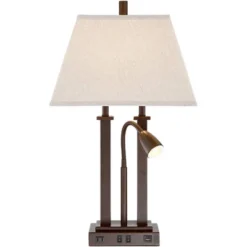 Possini Euro Design Possini Euro Deacon Bronze Gooseneck Lamps With USB And Outlet Set Of 2 -Adesso Sales Store GUEST 0566c245 a6ca 4b57 9975 39551895d7f0