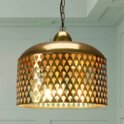 20.25" X 18.5" Metal Pendant Lamp Gold Finish - Storied Home 11 20.25" X 18.5" Metal Pendant Lamp Gold Finish - Storied Home -Adesso Sales Store GUEST 088c5f56 2dab 41d3 b238 5cc5d7d50393