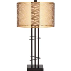 Possini Euro Design Deborah Modern Mid Century Table Lamp 30" Tall Black With USB Charging Port Gold Metal Double Drum Shades For Living Room Desk 14 Possini Euro Design Deborah Modern Mid Century Table Lamp 30" Tall Black With USB Charging Port Gold Metal Double Drum Shades For Living Room Desk -Adesso Sales Store GUEST 09d25b0f f17f 43b2 97c8 a4aad1682a8d