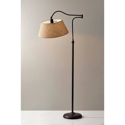 61" Rodeo Collection 3-way Floor Lamp Brown - Adesso 2 61" Rodeo Collection 3-way Floor Lamp Brown - Adesso - Image 2