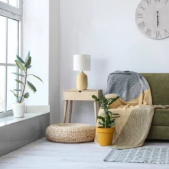 20.4" Traditional Ceramic Purled Texture Bedside Table Desk Lamp With White Fabric Drum Shade Yellow - Simple Designs -Adesso Sales Store GUEST 0bee2fd6 5ee0 40b0 8c34 9b36480188d9