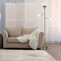 3 Light Floor Lamp With Scalloped Glass Shade Antique Brass - Elegant Designs 9 3 Light Floor Lamp With Scalloped Glass Shade Antique Brass - Elegant Designs -Adesso Sales Store GUEST 0f0d3793 0e5d 4a67 8c29 3b6d89c0741d