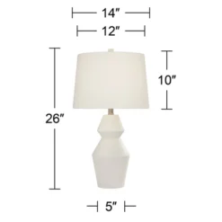 360 Lighting Modern Table Lamps 26" High Set Of 2 White Gourd Fabric Tapered Drum Shade For Bedroom Living Room House Home Bedside Nightstand Office 15 360 Lighting Modern Table Lamps 26" High Set Of 2 White Gourd Fabric Tapered Drum Shade For Bedroom Living Room House Home Bedside Nightstand Office -Adesso Sales Store GUEST 10b791ab fe56 407f a701 dd9eee1b1ed2