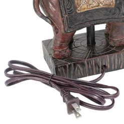 Elephant Table Lamp With Fabric Shade Brown - Lalia Home -Adesso Sales Store GUEST 145cb95b f327 4bac 883a 00849b60cd28