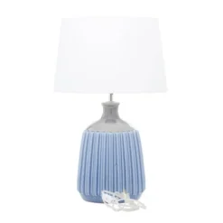 Coastal Ceramic Table Lamp Blue - Olivia & May -Adesso Sales Store GUEST 1497ee06 bfed 4b53 b3c8 85c714327622