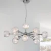 31.5" X 31.5" X 85" 12-Light Ginherd Satellite Chandelier Gray - Warehouse Of Tiffany