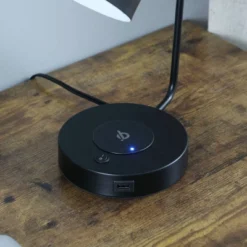 15.25" Vadim Adjustable With Charging USB Port Station Student Task Table Lamp Black - Ore International -Adesso Sales Store GUEST 16aed244 a7e4 44a4 a83e ec8f6690eb57