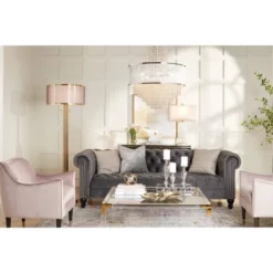 Vienna Full Spectrum Pioggia Chrome Pendant Chandelier 23 1/2" Wide Modern Crystal 5-Light Fixture For Dining Room House Foyer Kitchen Island Entryway -Adesso Sales Store GUEST 16c49be9 0907 41a6 a993 9c9fa7cec1b3