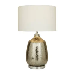Linen Table Lamp With Faux Mercury Glass Finish Silver - Olivia & May -Adesso Sales Store GUEST 17ddbf93 e2b4 489d 8b9c 34ab12518ae6