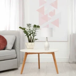 18.11" Traditional Standard Ceramic Dewdrop Table Desk Lamp With Matching Fabric Shade Off-White - Creekwood Home -Adesso Sales Store GUEST 1878afe7 19a6 4354 97e2 464cb1274066