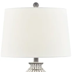 360 Lighting Carlton Modern Table Lamps 28 1/4" Tall Set Of 2 Gray Wash Off White Fabric Drum Shade For Bedroom Living Room Bedside Nightstand Office 10 360 Lighting Carlton Modern Table Lamps 28 1/4" Tall Set Of 2 Gray Wash Off White Fabric Drum Shade For Bedroom Living Room Bedside Nightstand Office -Adesso Sales Store GUEST 198a38a8 57f3 4fe1 bc19 6cfd181410b0