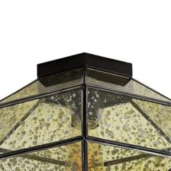 12.5" 1-Light Evelyn Vintage Farmhouse Iron/Glass LED Flush Mount Oil Rubbed Bronze - JONATHAN Y -Adesso Sales Store GUEST 1a978576 768b 482f 8acb 1ec41d061fba