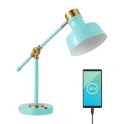 18.5" Allegra Farmhouse Adjustable Cantilever Task Lamp With USB Charging Port (Includes LED Light Bulb) - JONATHAN Y -Adesso Sales Store GUEST 1c0822e5 868f 4079 8664 c746499b4fb9