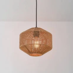 Lotus 1-Light Pendant Lighting With Natural Twine Shade - Globe Electric -Adesso Sales Store GUEST 1cd9befd 4a87 45a7 bf70 23614ff20c82