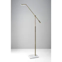 LED Vera Floor Lamp Antique Brass (Includes LED Light Bulb) - Adesso 11 LED Vera Floor Lamp Antique Brass (Includes LED Light Bulb) - Adesso -Adesso Sales Store GUEST 1dd01ce2 9cef 4f23 8111 f3cd672e7517