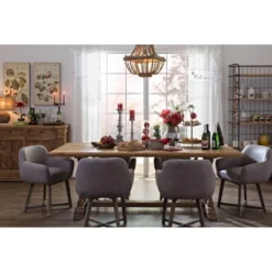 Wood/Metal Framed Chandelier With Wood Bead Draping Cream - Storied Home -Adesso Sales Store GUEST 1e3e27ad b75c 4791 aba3 110ca6741adb