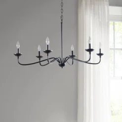 72.5" Brighton Chandelier Matte Black -Adesso Sales Store GUEST 1e490a0a 3456 4c3d bc41 df6fe24ea7d1