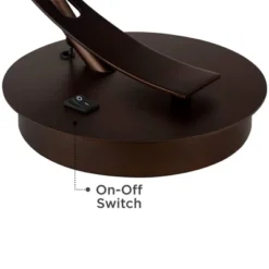 Possini Euro Design Modern Accent Table Lamp With USB Port Filament LED 22.5" High Bronze Metal Glass Dome Shade For Living Room Desk Bedroom -Adesso Sales Store GUEST 20152b2f f63d 45e7 a3ad adf0a918ffc4