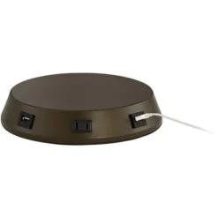 360 Lighting Accent Table Lamp With USB And AC Power Outlet Workstation Charging Base 22" High Warm Bronze Drum Shade Living Room Desk -Adesso Sales Store GUEST 20794d02 b9a7 4a06 8d20 e46fedcad087 1