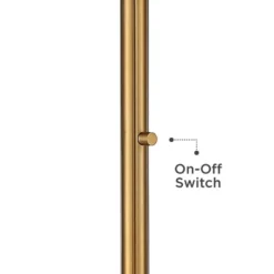Possini Euro Design Cecil Modern Industrial Torchiere Floor Lamp 71" Tall Warm Gold Metal Opal Glass Shade For Living Room Bedroom Office House Home -Adesso Sales Store GUEST 2100fd6a c1d6 4ec4 9612 1bcb9d6d4620