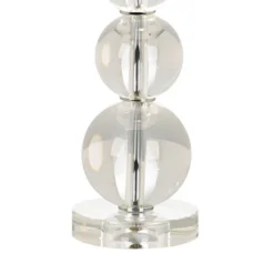 Vienna Full Spectrum Modern Table Lamp 26 1/2" High With USB Dimmer Stacked Crystal Spheres White Drum Shade For Bedroom Living Room Desk Bedside -Adesso Sales Store GUEST 22e7b211 06ed 43bb ab69 6ac66d91a3b9