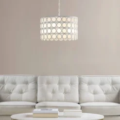 Abbot 4-Light Drum-Shaped Chandelier White - Hampton Hill -Adesso Sales Store GUEST 23665d0e bbc2 4e56 9159 2d2dc8196f62