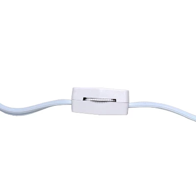 9.45" Petite Ceramic Oblong Bedside Table Desk Lamp With Matching Tapered Drum Shade Orange - Creekwood Home 2 9.45" Petite Ceramic Oblong Bedside Table Desk Lamp With Matching Tapered Drum Shade Orange - Creekwood Home - Image 2