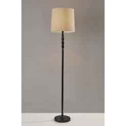 58" 3-way William Floor Lamp Black - Adesso -Adesso Sales Store GUEST 26871e49 64dc 4f9c ba56 dc001a8613c4
