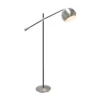 Swivel Floor Lamp With Inner Dome Shade Brushed Nickel - Lalia Home