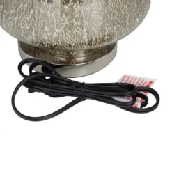 Linen Table Lamp With Faux Mercury Glass Finish Silver - Olivia & May -Adesso Sales Store GUEST 27860429 1410 43b6 9916 064116bdff3d