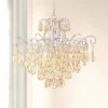 Vienna Full Spectrum Mellie Champagne Gold Chandelier 24" Wide French Crystal 6-Light Fixture For Dining Room House Kitchen Island Entryway Bedroom