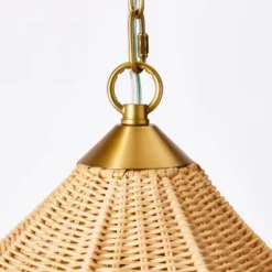 Tapered Rattan Ceiling Light Brown - Threshold™ Designed With Studio McGee -Adesso Sales Store GUEST 2b7582e8 24c7 4074 97fb cc7ed322532b