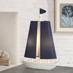 Moulded Sail Boat Table Lamp With Two U-Shaped Shades Blue/White - StyleCraft -Adesso Sales Store GUEST 2b91faf2 af22 47f0 953d dce8db3a136b