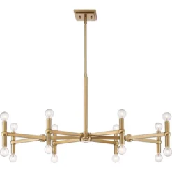 Possini Euro Design Marya Satin Brass Chandelier 37" Wide Modern 24-Light Fixture For Dining Room House Foyer Kitchen Island Entryway Bedroom Home -Adesso Sales Store GUEST 2c1c58fd e03f 4b05 a858 20a976417b18