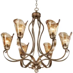Franklin Iron Works Amber Scroll Golden Bronze Large Chandelier 31 1/2" Wide Rustic Art Glass 6-Light Fixture For Dining Room House Kitchen Island 11 Franklin Iron Works Amber Scroll Golden Bronze Large Chandelier 31 1/2" Wide Rustic Art Glass 6-Light Fixture For Dining Room House Kitchen Island -Adesso Sales Store GUEST 2c32f972 5a61 4d0b 88ce 39ad4b591171