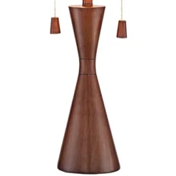 360 Lighting Omar Modern Modern Mid Century Table Lamps 28 3/4" Tall Set Of 2 Brown Wood Oatmeal Tapered Drum Shade For Bedroom Living Room Bedside -Adesso Sales Store GUEST 2c6ea577 1fbf 4923 95d0 6d60e61179f6