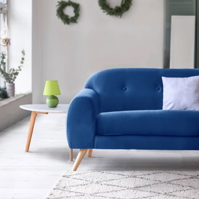 8.66" Petite Ceramic Orb Base Bedside Table Desk Lamp With Matching Tapered Drum Fabric Shade Green - Creekwood Home 6 8.66" Petite Ceramic Orb Base Bedside Table Desk Lamp With Matching Tapered Drum Fabric Shade Green - Creekwood Home - Image 6