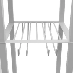 Etagere Organizer Storage Shelf Floor Lamp With Linen Shade Gray - Simple Designs -Adesso Sales Store GUEST 2cd62ed9 e9e1 47f2 b9c9 2daffff07b92