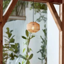 Lotus 1-Light Pendant Lighting With Natural Twine Shade - Globe Electric -Adesso Sales Store GUEST 2d2cac60 6dd5 45e5 9df1 f74f8d7a178c