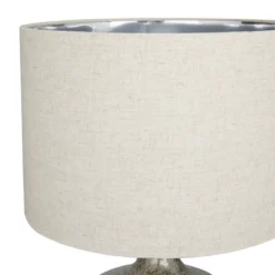 Linen Table Lamp With Faux Mercury Glass Finish Silver - Olivia & May -Adesso Sales Store GUEST 2e357394 3227 4111 a36c 4078637b9f94
