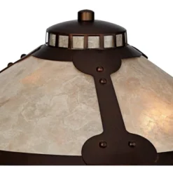 Franklin Iron Works Samuel Industrial Desk Lamp 20" High Rubbed Bronze With USB Charging Port Natural Mica Shade For Bedroom Living Room Bedside Desk -Adesso Sales Store GUEST 3035622f 975d 4411 8c0c 29549cbe9c1d