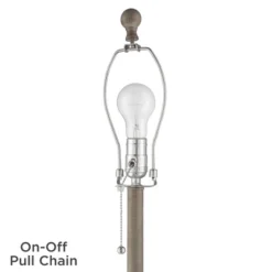 Regency Hill Traditional Buffet Table Lamps 28" Tall Set Of 2 Natural Candlestick Cream Bell Shade For Dining Room -Adesso Sales Store GUEST 322a8d2e d6df 4454 8881 c35097c2c92b