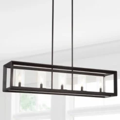 LED 5-Light Metal/Glass Anna Linear Pendant - JONATHAN Y -Adesso Sales Store GUEST 35cabb49 56fe 4967 a23d 74c46a858a5f