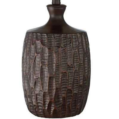 Franklin Iron Works Kelly Rustic Farmhouse Table Lamp 25 1/2" High Brown With USB Cord Dimmer Mica Drum Shade For Bedroom Living Room Office Home Desk 3 Franklin Iron Works Kelly Rustic Farmhouse Table Lamp 25 1/2" High Brown With USB Cord Dimmer Mica Drum Shade For Bedroom Living Room Office Home Desk - Image 3