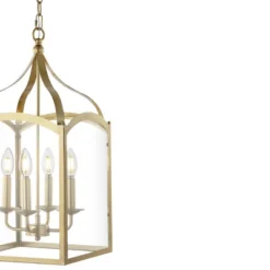 11" LED 4-light Ruth Classic Lantern Metal/Glass Pendant Antique Gold - JONATHAN Y -Adesso Sales Store GUEST 36f2346b 3379 430b ac22 5c32d81204d5